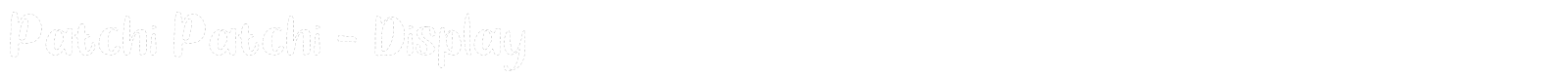 Patchi Patchi font preview